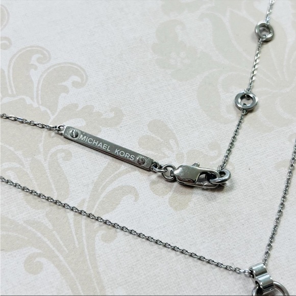 Michael Kors Pavé Dog Tag Estate Necklace - Picture 4 of 5